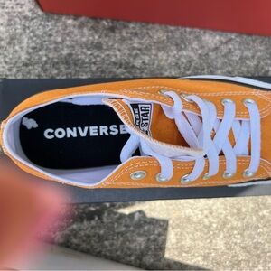 Converse Orange Low-Top Sneakers